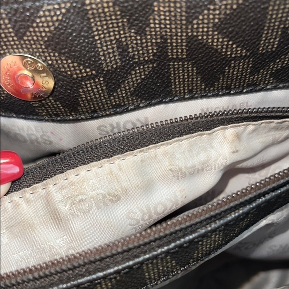 Michael Kors Brown Tote and Wallet Set Hudson brown black - Picture 11 of 16